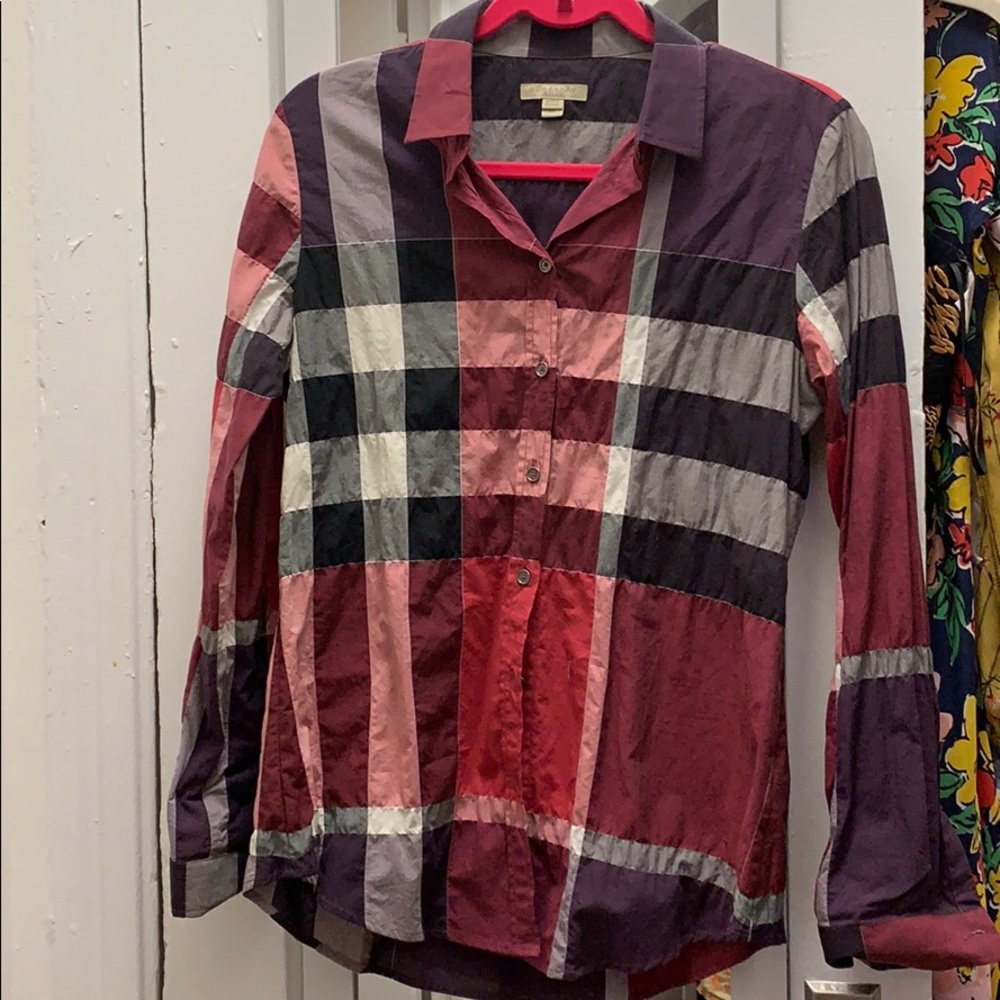 Burberry button down shirt for women